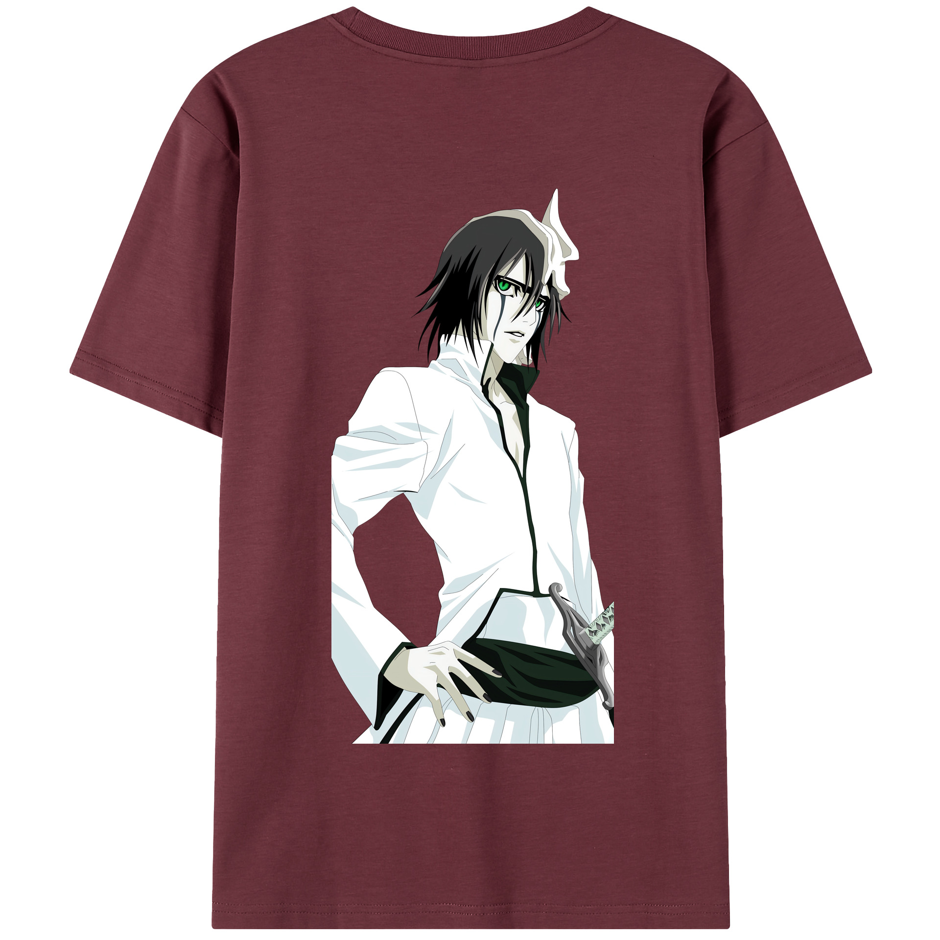 （画像用） ブリーチ ウルキオラ·シファー BLEACH Ulquiorra cifer 綿100％半袖Tシャツ（背面プリント）